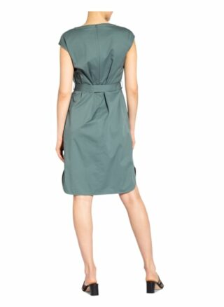 Peserico Kleid mit Schmucksteinbesatz, Grün