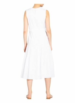 Peserico Kleid mit Schmucksteinbesatz, Weiß