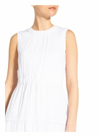 Peserico Kleid mit Schmucksteinbesatz, Weiß