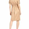 Peserico Satinkleid, Beige