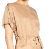 Peserico Satinkleid, Beige
