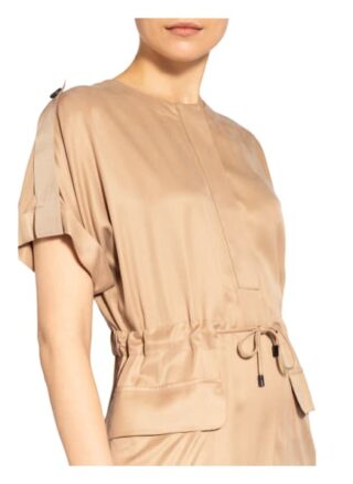 Peserico Satinkleid, Beige