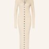 Petar Petrov Seidenkleid Erica, Beige