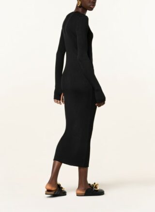 Petar Petrov Seidenkleid Erica, Schwarz