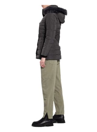 Phase Eight Daunenjacke Leona mit Kunstpelzbesatz, Grau
