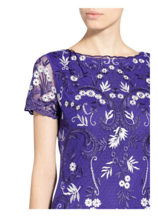 Phase Eight Etuikleid Floris mit Spitzenbesatz, Blau