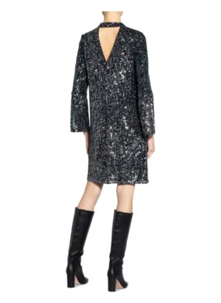 Phase Eight Kleid Henrika mit Paillettenbesatz, Grau