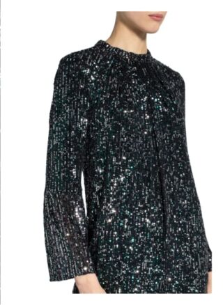 Phase Eight Kleid Henrika mit Paillettenbesatz, Grau
