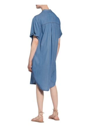 Pinko Hemdblusenkleid Chipo in Jeansoptik, Blau