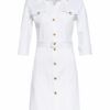 Pinko Hemdblusenkleid Inqieto mit 3/4-Arm, Weiß