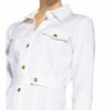 Pinko Hemdblusenkleid Inqieto mit 3/4-Arm, Weiß