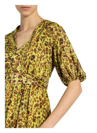 Pinko Kleid Nouvoloso mit Volantbesatz, Grün