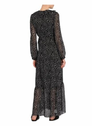 Pinko Wickelkleid Umile, Schwarz