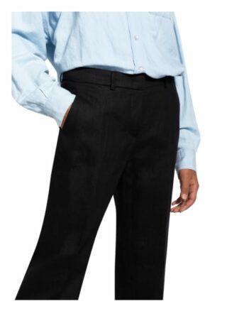 Raffaello Rossi Marlenehose Olessa aus Leinen, Schwarz