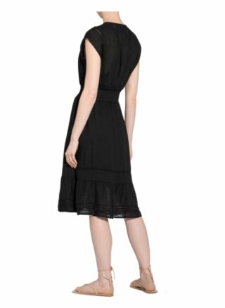 Rails Kleid Ashlyn mit Leinen, Schwarz