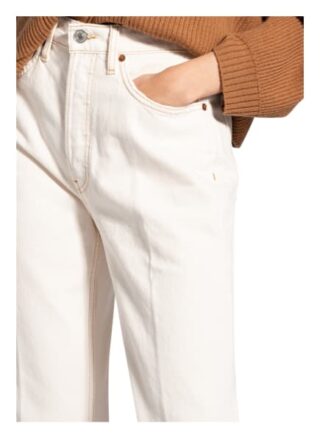Re/Done Straight Jeans, Weiß