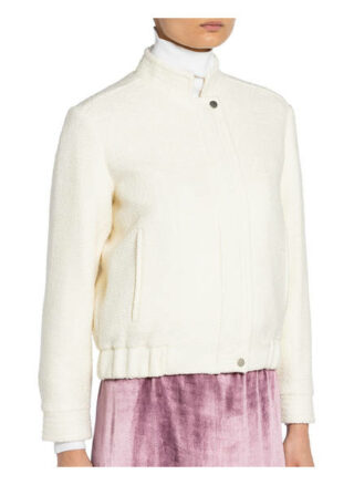 Reiss Bouclé-Jacke Tahlia, Weiß