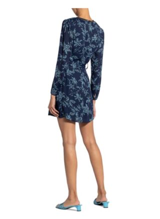 Reiss Kleid Melody mit Schmucksteinbesatz, Blau