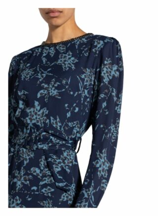 Reiss Kleid Melody mit Schmucksteinbesatz, Blau