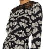 Reiss Kleid Miya mit Spitzenbesatz, Schwarz