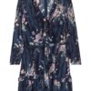Reiss Kleid Shannon mit 3/4-Arm, Blau