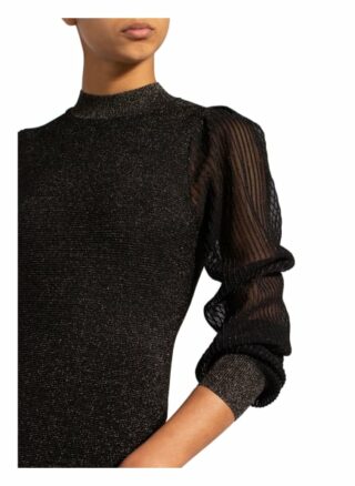 Reiss Kleid Sia mit Glitzergarn, Schwarz
