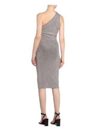 Reiss One-Shoulder-Kleid Lordes, Silber