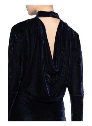 Reiss Samtkleid Daphne, Blau