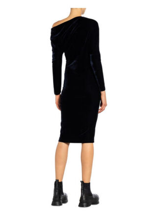 Reiss Samtkleid Valeria, Blau