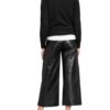 Reiss Steppjacke Ayla im Materialmix, Schwarz