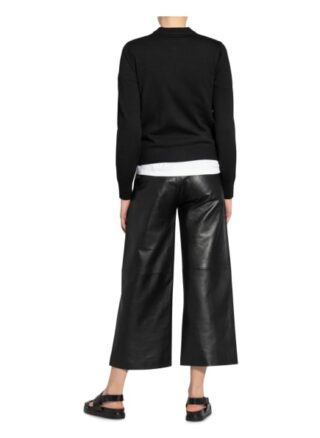 Reiss Steppjacke Ayla im Materialmix, Schwarz