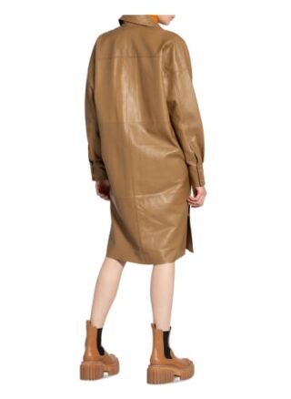 Remain Birger Christensen Hemdblusenkleid Melanie, Braun