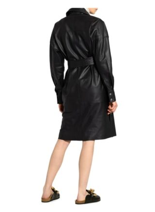 Remain Birger Christensen Hemdblusenkleid Melanie, Schwarz