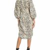 Remain Birger Christensen Kleid Milla mit 3/4-Arm, Schwarz