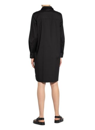 Repeat Hemdblusenkleid, Schwarz