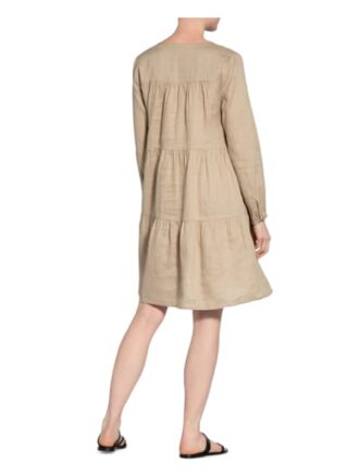 Repeat Leinenkleid, Beige
