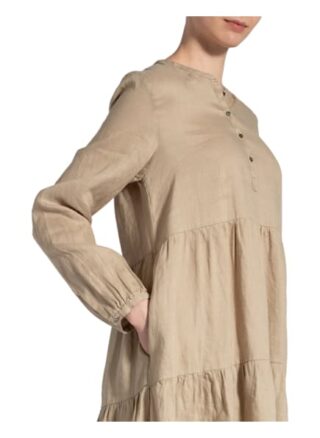 Repeat Leinenkleid, Beige