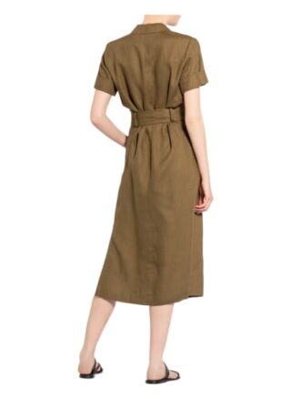 Riani Hemdblusenkleid aus Leinen, Grün