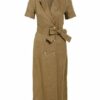 Riani Hemdblusenkleid aus Leinen, Grün