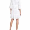 Riani Kleid mit 3/4-Arm, Weiß