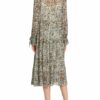 Riani Kleid mit Glitzergarn, Blau