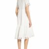 Riani Kleid mit Lochspitze, Weiß