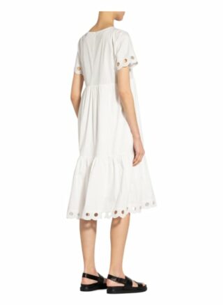Riani Kleid mit Lochspitze, Weiß