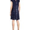 Riani Kleid mit Paillettenbesatz, Blau