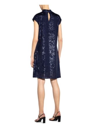 Riani Kleid mit Paillettenbesatz, Blau