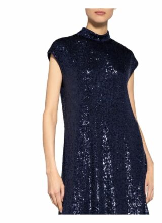 Riani Kleid mit Paillettenbesatz, Blau