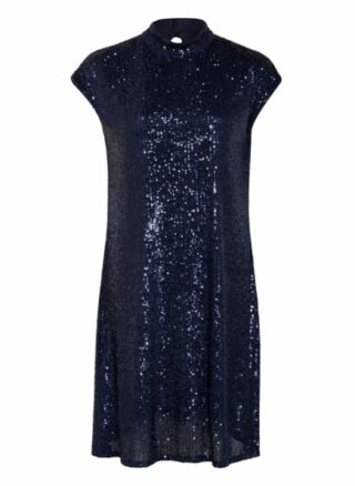 Riani Kleid mit Paillettenbesatz, Blau