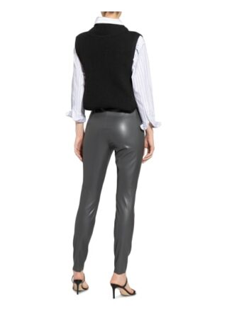 Riani Leggings in Lederoptik, Grau