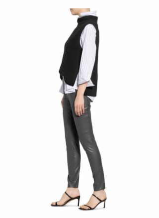 Riani Leggings in Lederoptik, Grau