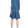 Rich&Royal Jeanskleid mit 3/4-Arm, Blau